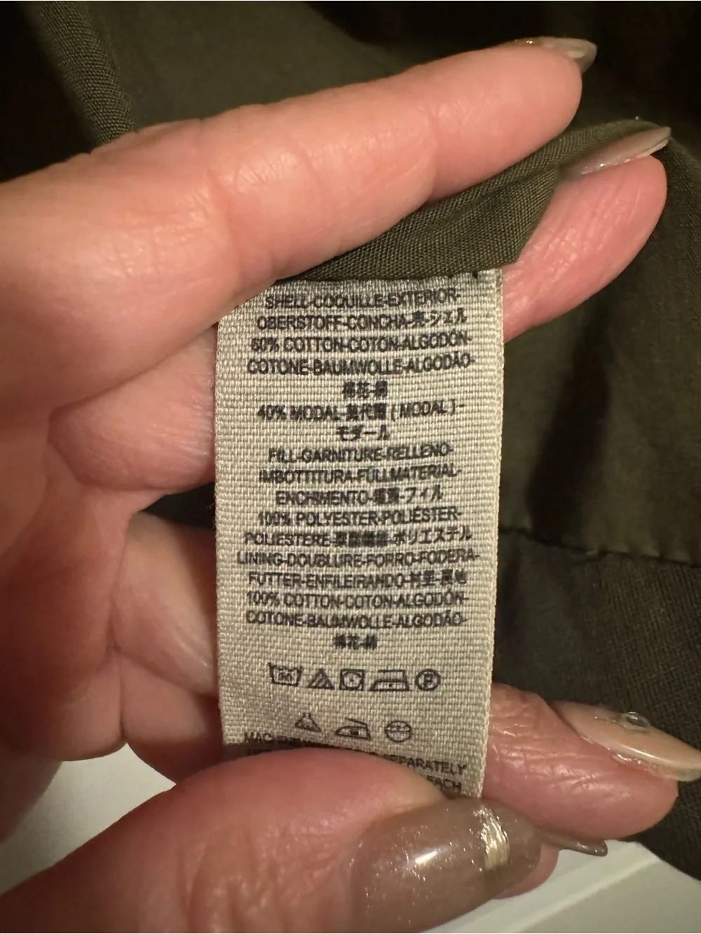 Free People Tawny Pillow Puffer Quilted Olive Green Washed Women's Jacket